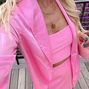 Show Me Your Mumu Pink Ansley Crop Top